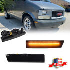 Smoked Front Amber LED Side Marker Lights For 95-05 Chevy Astro / GMC Safari Van Chevrolet Astro Safari