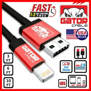 USB-A to iPhone Charging Cable Fast Charge For iPhone 8 X 11 12 13 Pro Max Plus - Picture 1 of 39