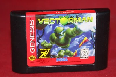 Vectorman (Sega Genesis, 1995) Authentic Game Cartridge - Image 1 of 2
