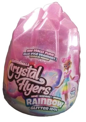 Hatchimals Crystal Flyers Rainbow Glitter Idol Talla Única Rosa con USB Foto 1 de 3