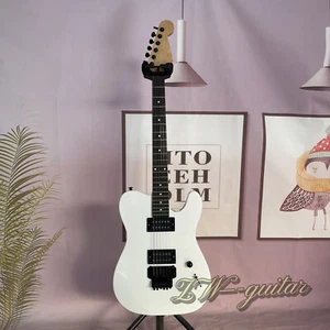 Unbranded White San Dimas TL Electric Guitar w/HH Pickups Solid Basswood Body - Picture 1 of 9