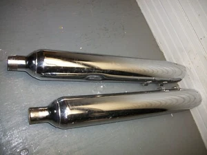 HARLEY DAVIDSON 65546-98 65547-98 MUFFLERS EXHAUST PIPE SET - Picture 1 of 6