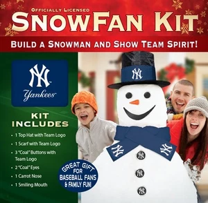 NY NEW YORK YANKEES SNOWMAN SNOW FAN KIT - Picture 1 of 1