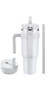 BLUEGO 40 oz Water Bottle with Handle Tumbler with Flip Straw Lid Leakproof - Picture 1 of 6