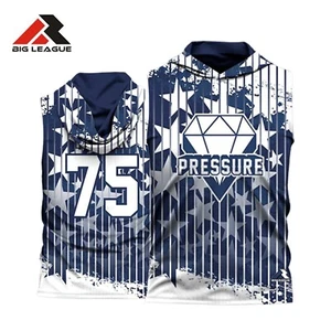 Camiseta deportiva personalizada con capucha sin mangas - presión - 7vs7 fútbol americano - Imagen 1 de 6