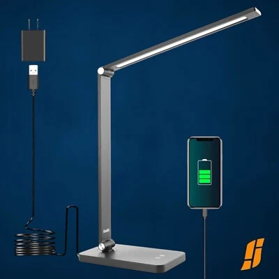 Lámpara de Escritorio LED para Oficina en Casa, Luz de Escritorio Táctil 5 Modos de Luz 3 Brillos Foto 1 de 4