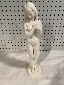A. Giannelli Italien Art Deco nackte Dame Statue Figur signiert 1972 15"" groß - Bild 1 von 9
