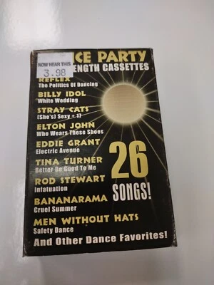 DANCE PARTY 2 FULL LENGTH CASSETTES 26 SONGS - LIKE NEW -  OOP  - Image 1 of 3