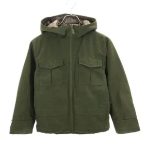 UNIQLO Long sleeve Warm Padded Parker 140 khaki Batting jacket Kid's - Picture 1 of 10