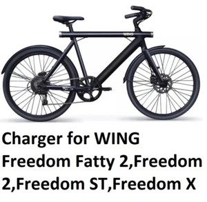 🔥Cargador de batería de bicicleta eléctrica para WING freedom fatty 2, freedom 2, freedom X🔥 - Imagen 1 de 4