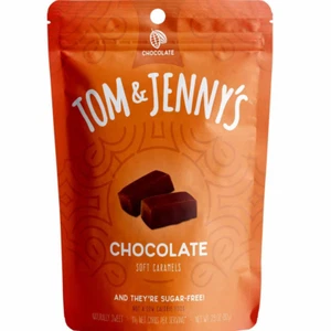 Tom & Jenny'S Sugar Free Soft Caramel Candy with Chocolate and Sea Salt - Low Ne - Picture 1 of 12