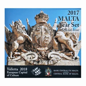 Malta Coins Set 2017 Euro 8 Coins Set BU Year Set Official Issue 00475 - Picture 1 of 3
