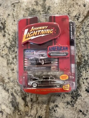 JOHNNY LIGHTNING - AMERICAN CHROME - 1951 HUDSON HORNET- 1/64 FAST SHIPPING - Image 1 of 4