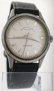 Vintage 1960s Abercrombie & Fitch Shipmate Automatic Watch 35mm Military Navy - Picture 1 of 12