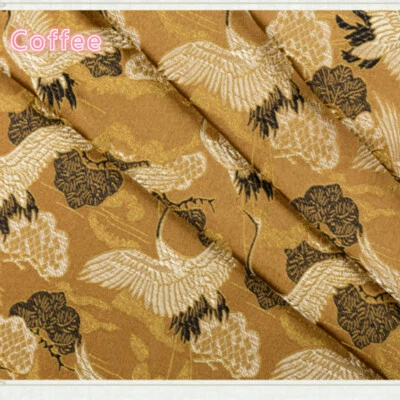 1 М японская журавльная ткань кимоно парча шелковистая атласная вышивка сделай сам отделка для квилтинга - Изображение 1 из 4