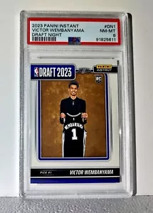 Victor Wembanyama 2023-24 Panini NBA Draft Night Rookie Card PSA 8 NM-MT - Picture 1 of 2