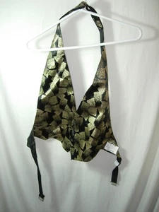 MENS NEW BLACK GOLD ALLYN BROCADE Steampunk Edwardian WEDDING Gothic Vest L XL - Picture 1 of 4