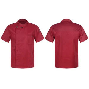 Womens Mens Coat Canteen Chef Mesh Tops Cook Uniform Restaurant Jacket Work - Picture 1 of 57