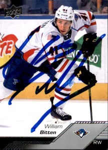 William Bitten Signed Autographed 22/23 Upper Deck AHL card St. Louis Blues
