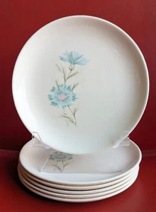Vintage Set of 6 MCM Taylor Smith Ever Your Boutonniere Bread Dessert 6½" Plates - Picture 1 of 9
