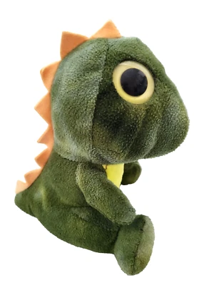 Dinosaur Plush Green Yellow Sits 7" Big Eyed Soft Stuffed Toy Kmart FREE EXPRESS — 第 1/4 张图片