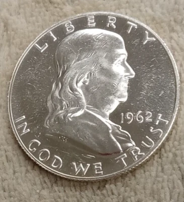 1962 P FRANKLIN PROOF  HALF DOLLAR TP-3359 - Image 1 of 2