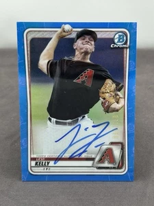 2020 Bowman Chrome Blue Refractor Auto, Levi Kelly, #/150 - Picture 1 of 2