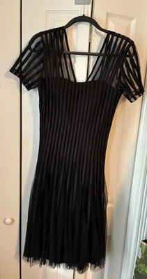 JS Collections Women’s Mesh & Lining Black Dress Size 2 Cocktail - image 1 of 3