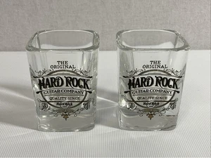Hard Rock Cafe Guitar Company Square Shot Glasses Pair - Picture 1 of 6