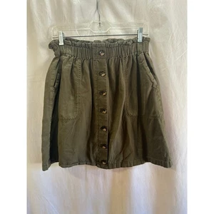 Falda Madewell Botón Delantero - Talla S - Verde Oliva - Imagen 1 de 5