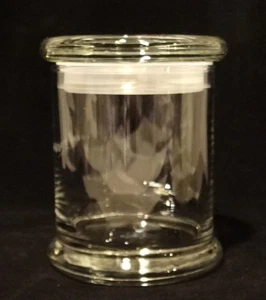 Lockheed Martin Glass Jar w Lid Candy Nuts Leadership Etched Logo - Picture 1 of 9
