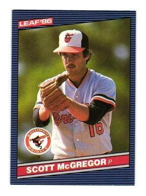 1986 Leaf #165 Scott McGregor Baltimore Orioles - Image 1 of 2