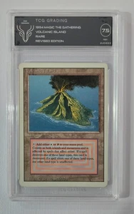 Magic The Gathering: MTG 1994 Volcanic Island Revised Edition Graded TCG NM 7.5 - Bild 1 von 2
