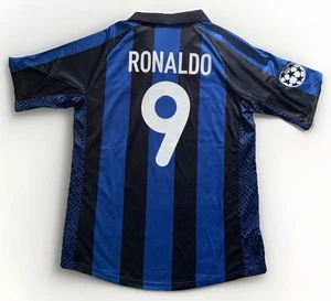 Inter Milan Nike 2001-2002 Home Jersey RONALDO #9 - Picture 1 of 24