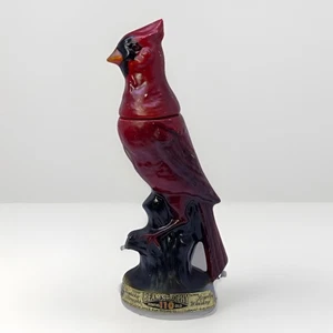 Vintage 1968 Jim Beam Trophy Serie Maschio Cardinal Bird Decanter Vuoto Originale R. - Foto 1 di 7
