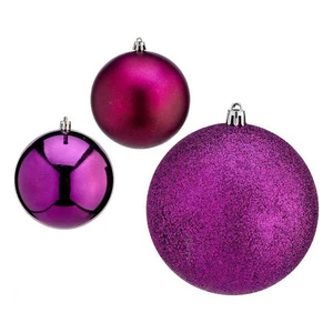 Bolas de Navidad Krist+ Morado Plástico Ø 10 cm 6 Unidades - Imagen 1 de 1