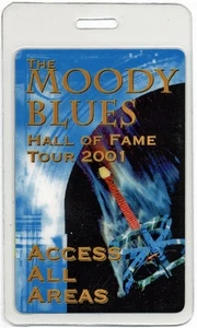 Moody Blues 2001 Concert Laminated Backstage Pass Hall of Fame Tour - Picture 1 of 1