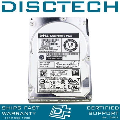 Dell/Hitachi 0B31878 / HUC101818CS4204 / RF9T8 1.8TB 2.5" 6Gbps 10K SAS HDD - Image 1 of 3