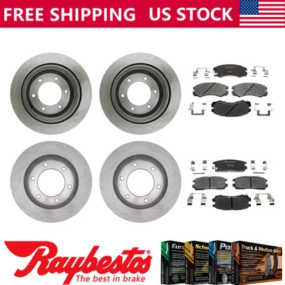 Rotores de freno delanteros traseros y pastillas de freno de cerámica para Isuzu Rodeo Sport 2002 Foto 1 de 4