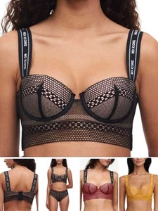 Sujetador Chantelle X No Icons Bandeau Espuma Acolchada Malla Transparente Sujetadores Lencería - Imagen 1 de 14
