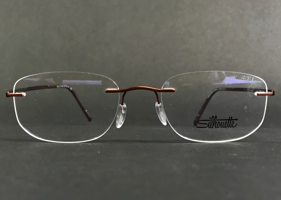 剪影眼镜框 5540 JO 6140 Titan Contour Simply Brown 51-19-135 — 第 1/4 张图片