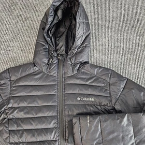Columbia Jacke Damen klein schwarz Omni-Shield Kapuze durchgehender Reißverschluss gefütterter Mantel warm - Bild 1 von 16