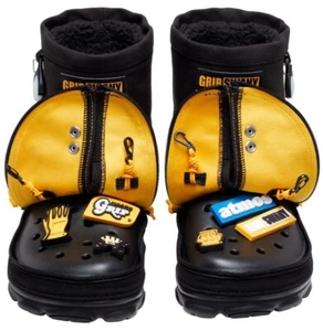 Crocs GRIP SWANY CROCS Atmos CLASSIC ALL TERRAIN CLOG Black M9 W11 New With Tags - Picture 1 of 12
