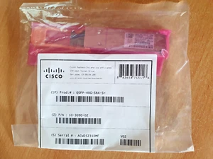 Cisco S-Class QSFP-40G-SR4-S 40G Transceiver Module - 40 Gigabit Ethernet - Photo 1/1