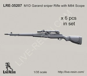 Live Resin 35207 1/35 M1D Garand Sniper Rifle with M84 Scope - Picture 1 of 1