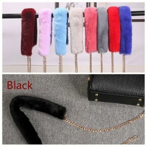 1 x borsa in pelliccia sintetica catena tracolla colorata cintura di ricambio fai da te morbida carina - Foto 1 di 20