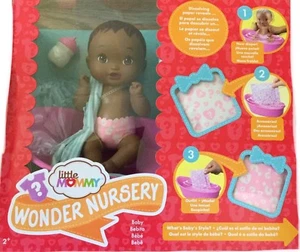 NEW Little Mommy Wonder Nursery Doll African American, Playset Bathtub - Picture 1 of 3