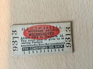 S, R, Platform. Ticket;. (. Micheldever, .) - Picture 1 of 1