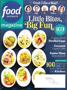 FOOD NETWORK Magazine - April 2019 - Little Bites, Big Fun Cook 109 Recipes - Foto 1 di 1