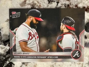 2022 TOPPS NOW CARD ATLANTA BRAVES #932 HEADING TO 5th CONSECUTIVE POSTSEASON - Picture 1 of 1